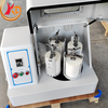 A laboratory planetary ball mill is used to grind powders and balls